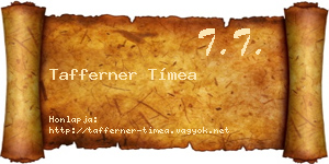 Tafferner Tímea névjegykártya